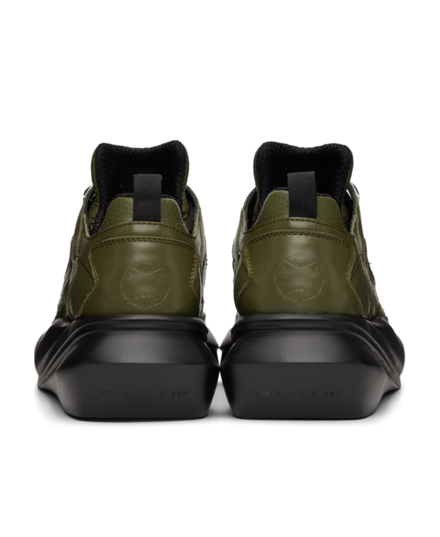 Alyx Ssense Exclusive Khaki Mono Hiking Sneakers In Black