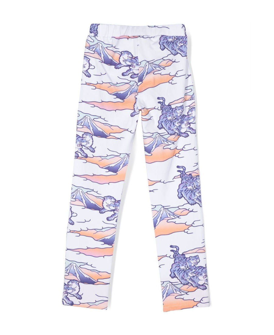 Kenzo Graphic-print Leggings In White