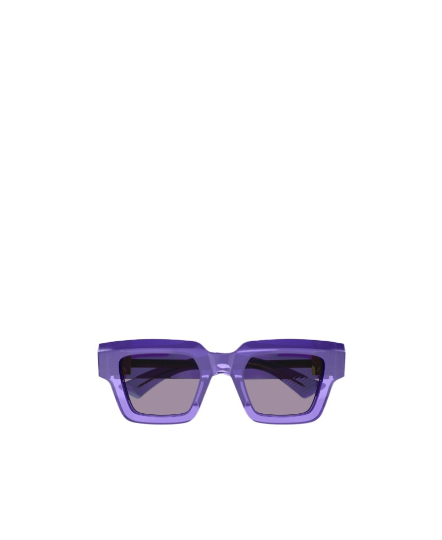 Bottega Veneta Logo Sunglasses In Purple