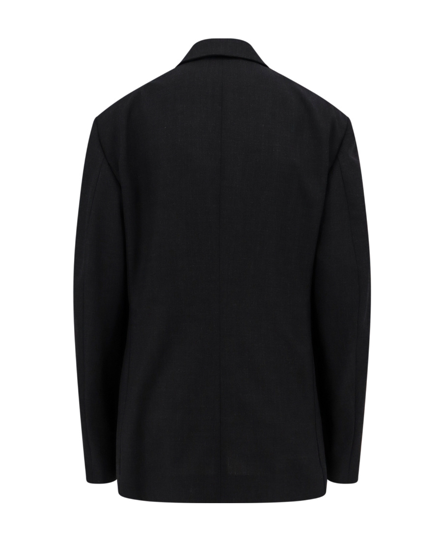 Lemaire Double-breasted Tailored Blazer In Black