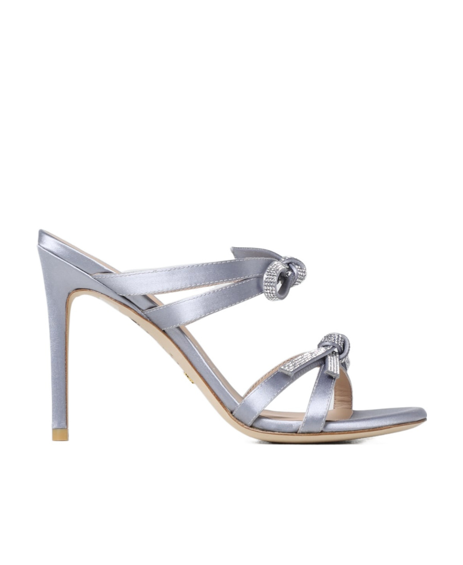 Stuart Weitzman Open-toed High-heeled Sandals In Gray