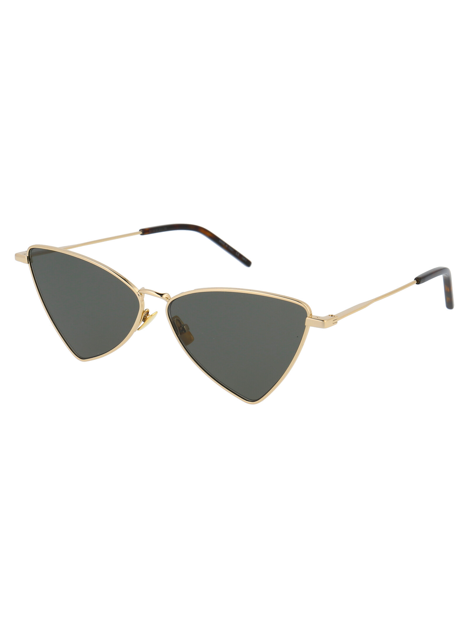 Saint Laurent Jerry Geometrical Frame Sunglasses In Gray