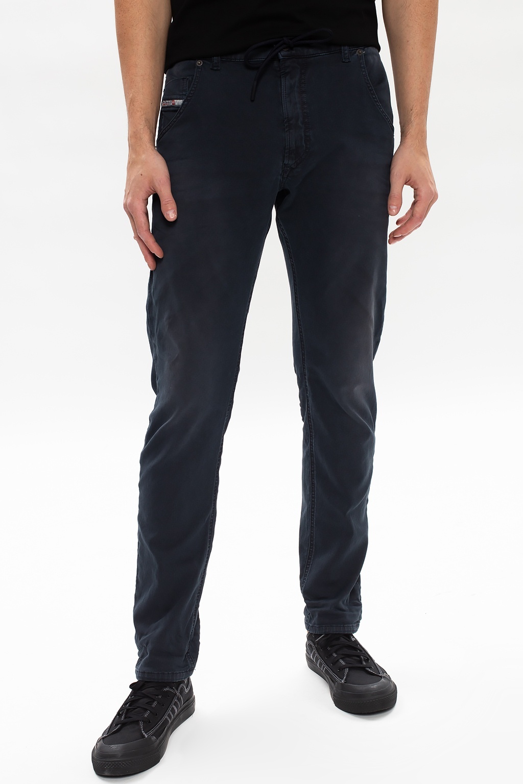 Diesel 1985 Larkee 0688h Straight Leg Stretch Jeans In Black