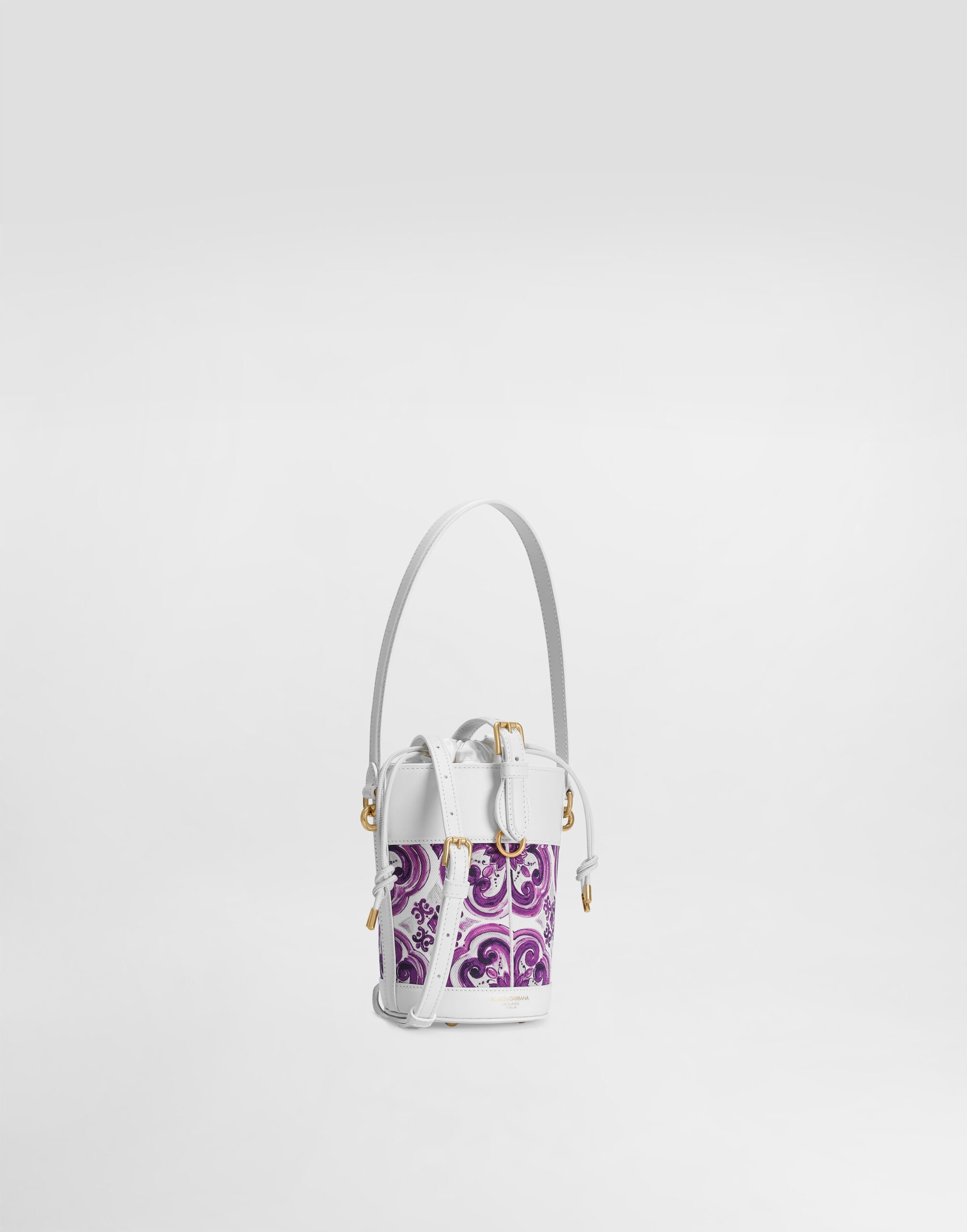 Dolce & Gabbana Floral-print Bucket Bag In Multi