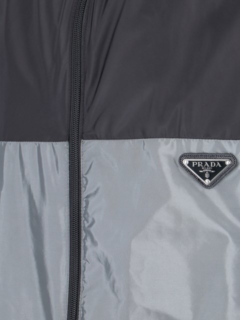 Prada Re-nylon Jacket In Gray