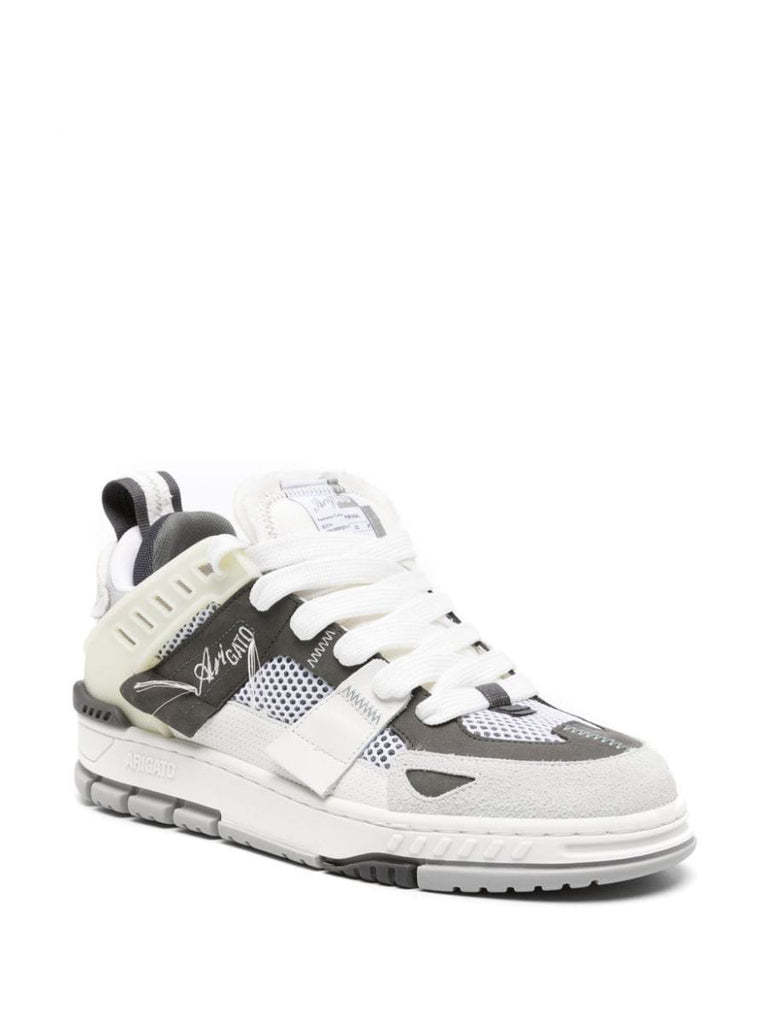 Axel Arigato Gray Patchwork Sneakers In White