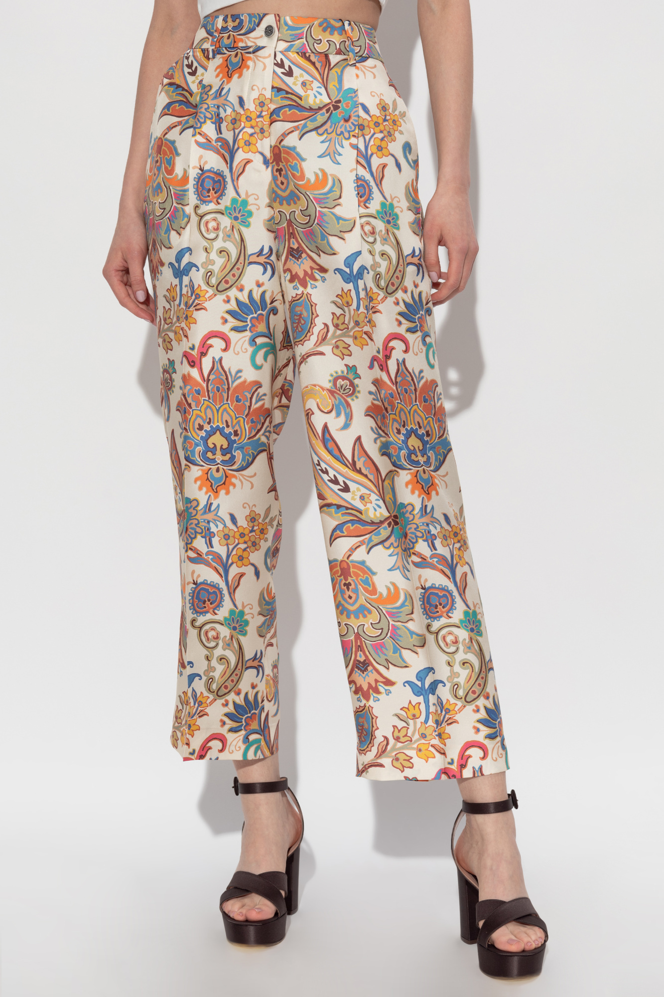 Etro Paisley-print Trousers In Multi
