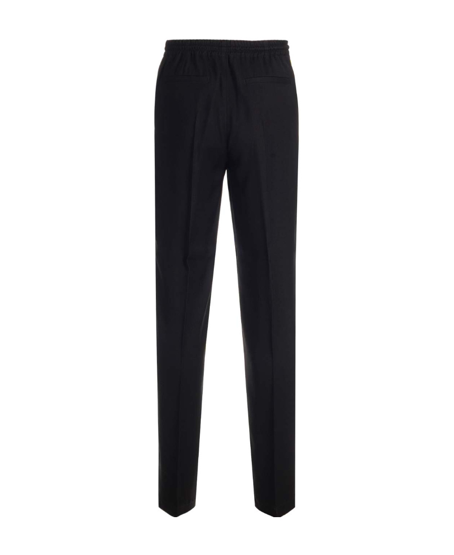 Versace Drawstring-fastening Cotton Track Pants In Black