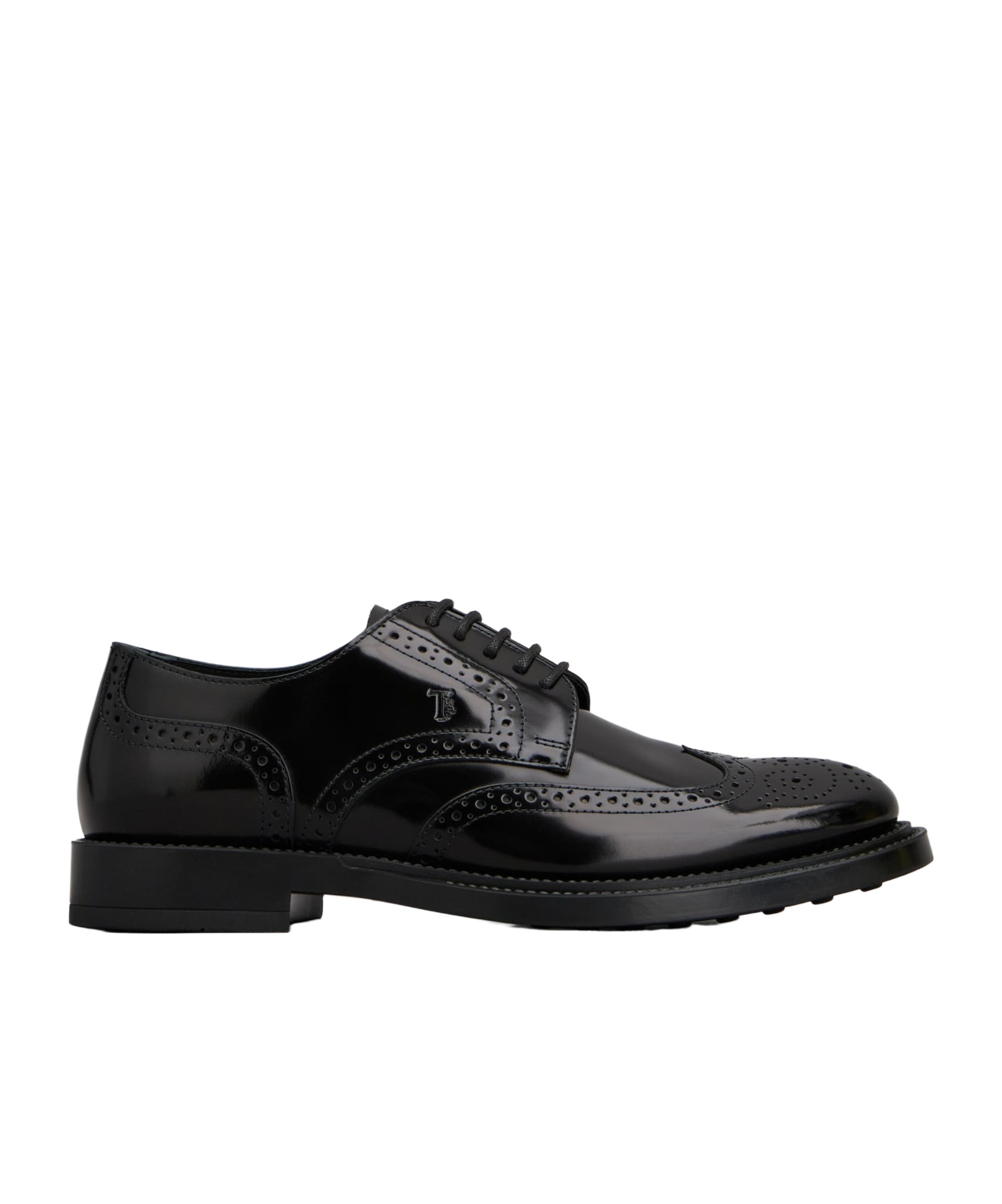 Tod's Oxford Lace-up Brogues In Black