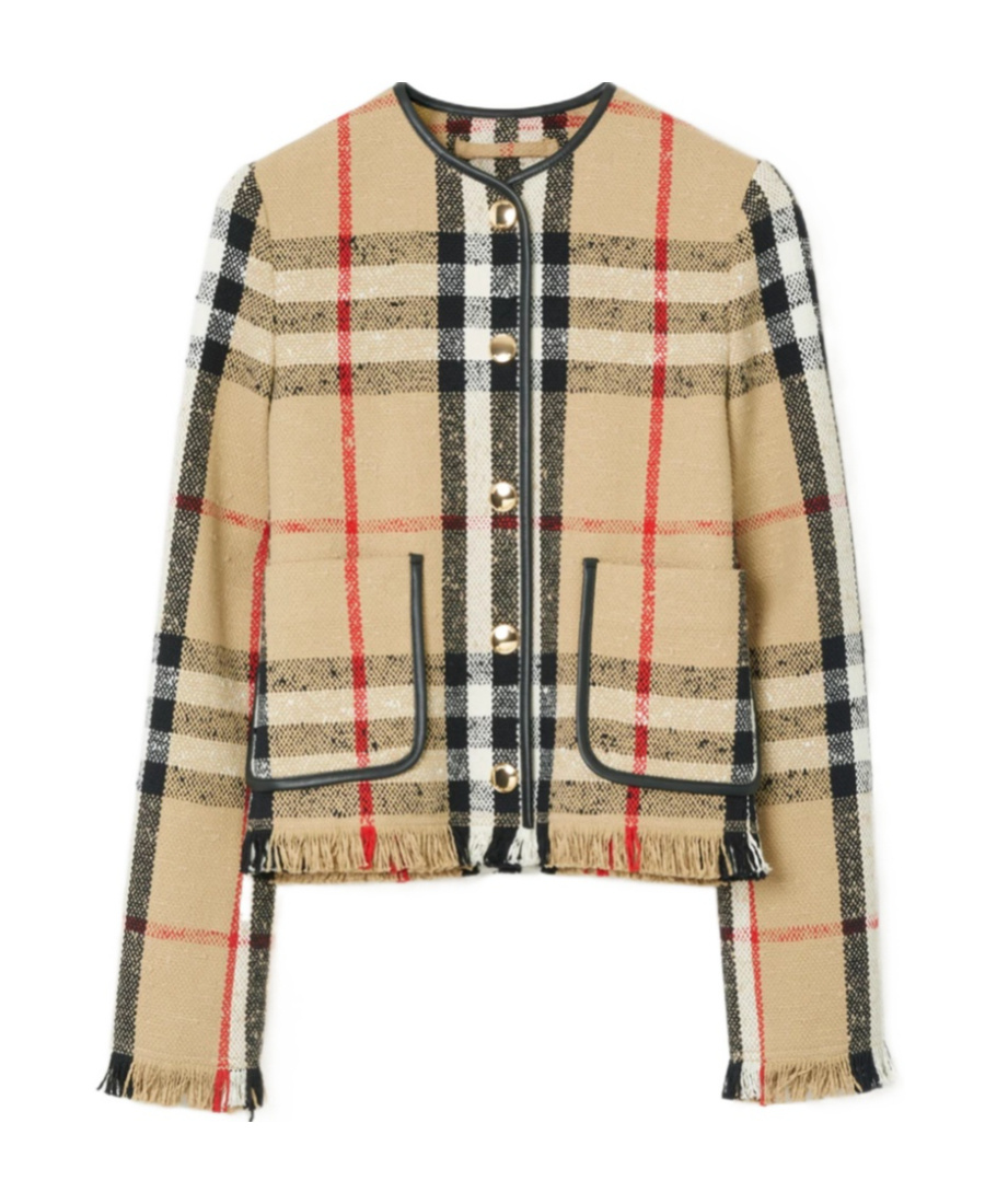 Burberry Jacket Woman In Nude