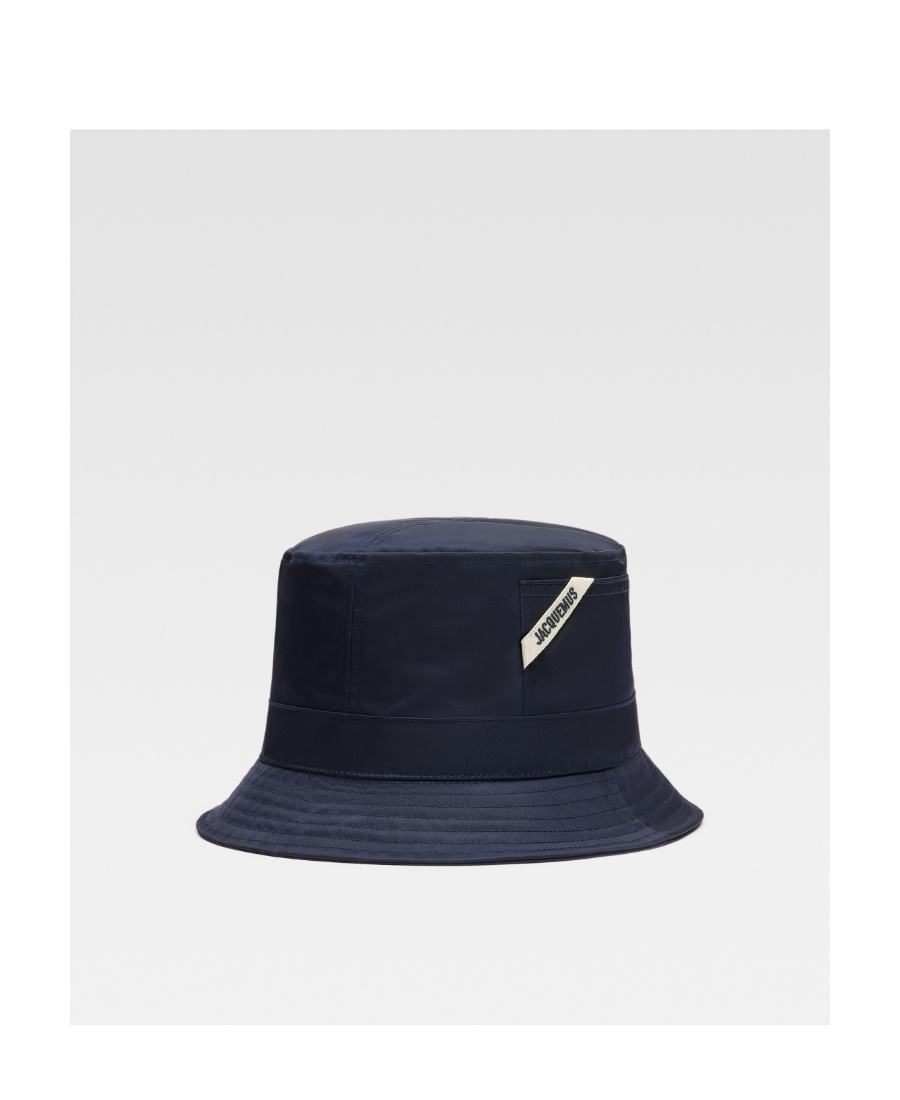 Jacquemus Le Bob Ovalie Bucket Hat In Black