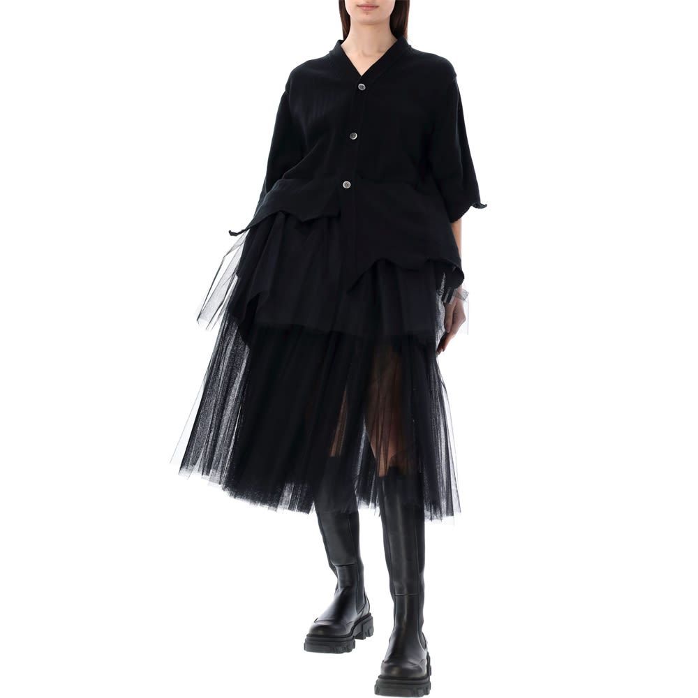 COMME DES GARÇONS TUTU HIGH-WAISTED MIDI SKIRT