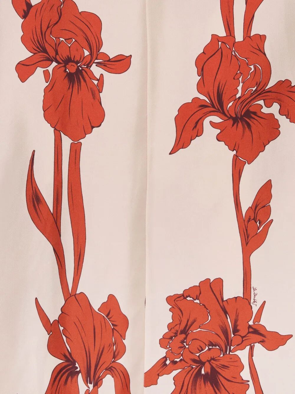 La Doublej La Double J Muumuu Printed Silk-satin Maxi Dress In Multicoloured