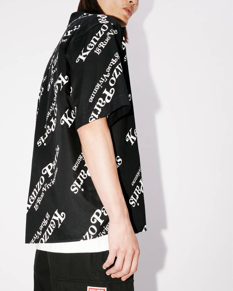 KENZO KENZO MONOGRAM PRINTED BUTTONED SHIRT