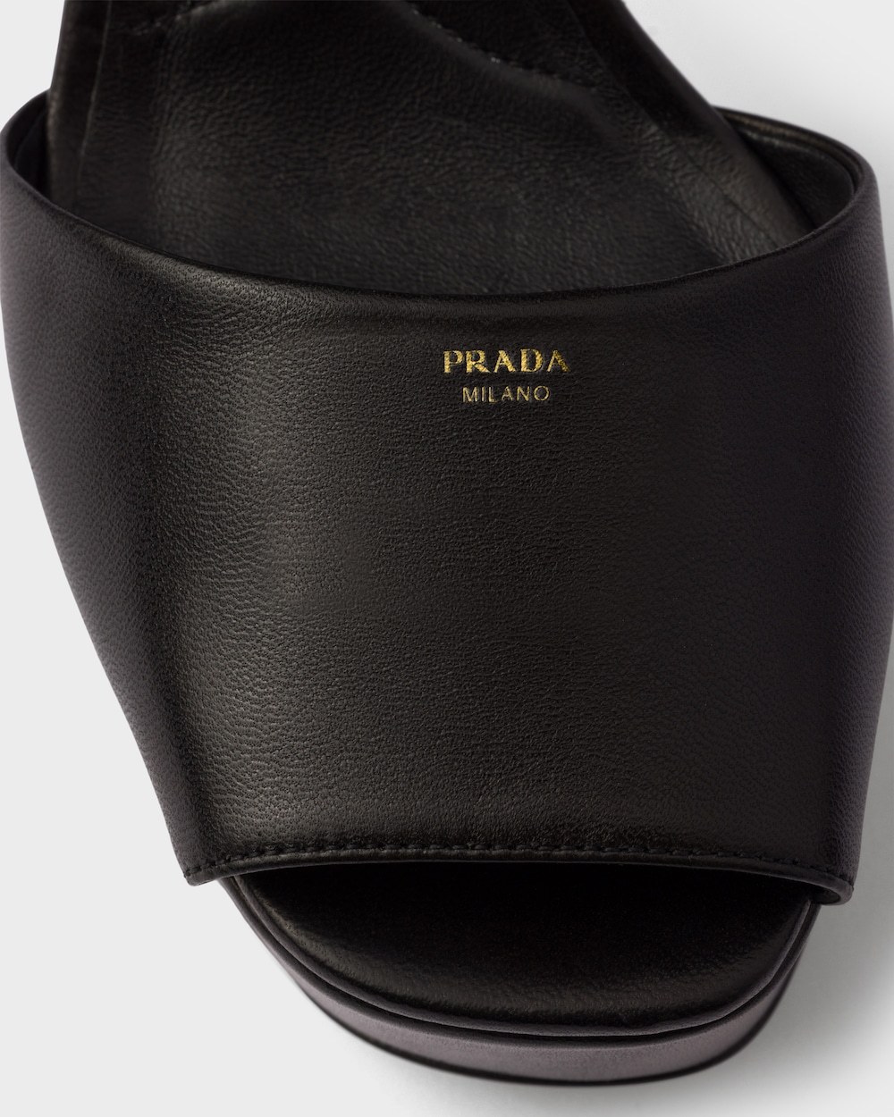 Prada Nappa Leather Platform Sandals In Multi
