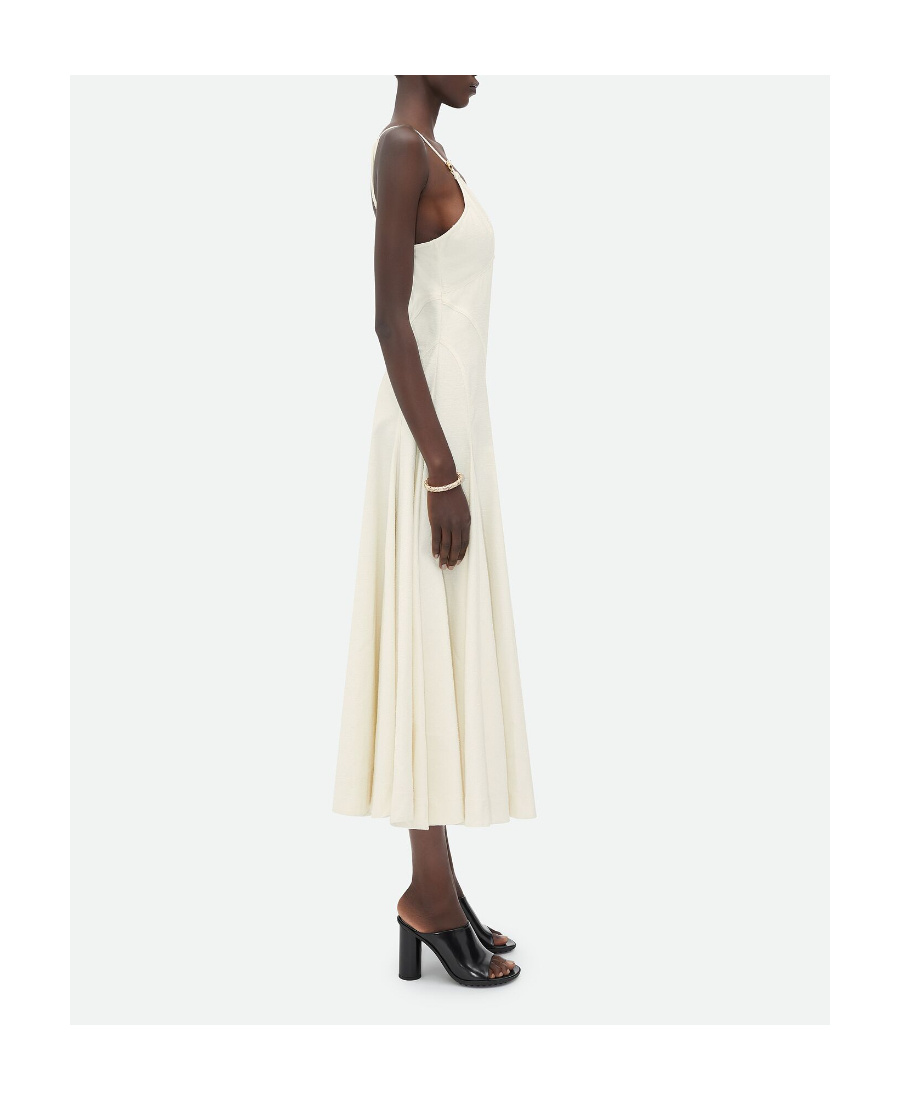 Shop Bottega Veneta Sling Dress In White
