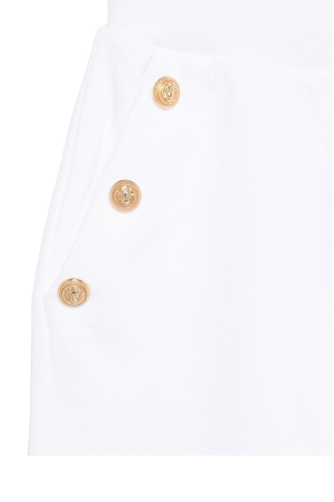 BALMAIN EMBOSSED-BUTTONS SHORTS