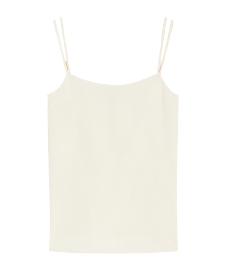 Max Mara Kansas Silk-blend Camisole In White