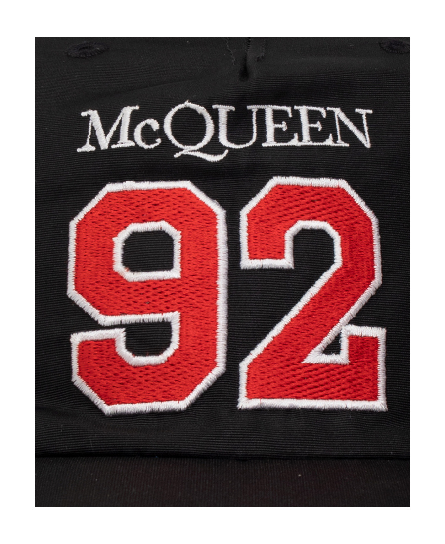 Alexander Mcqueen Logo-print Baseball Cap In Black