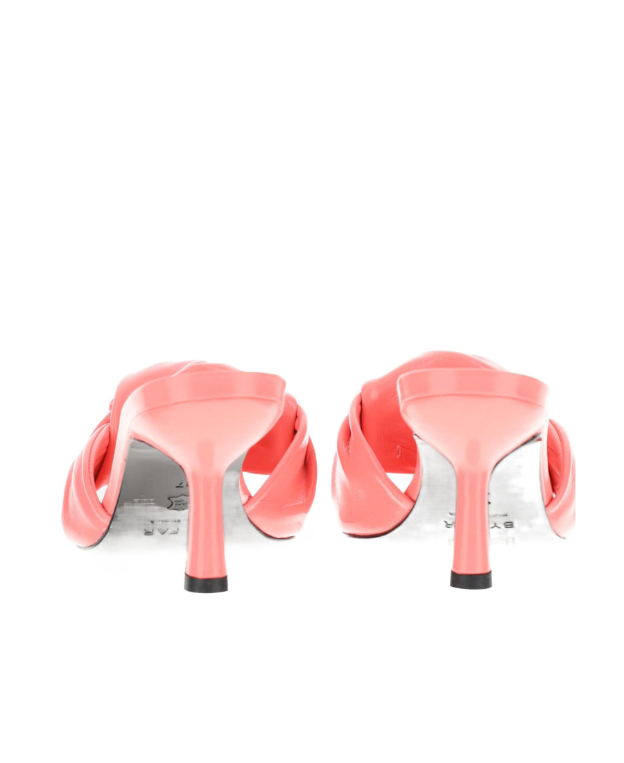 By Far Sandals Lana Venus Gloss Leather Fluo In Pink