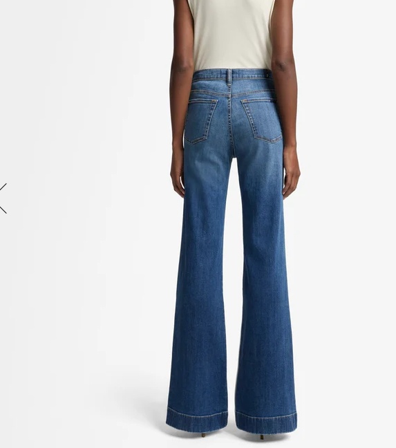 7 For All Mankind Wide-leg High-waist Jeans With Vintage Fading In Blue