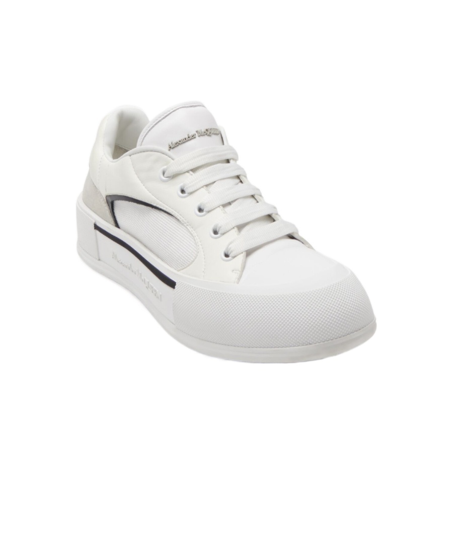 Alexander Mcqueen Skate Deck Plimsoll Low-top Sneakers In White