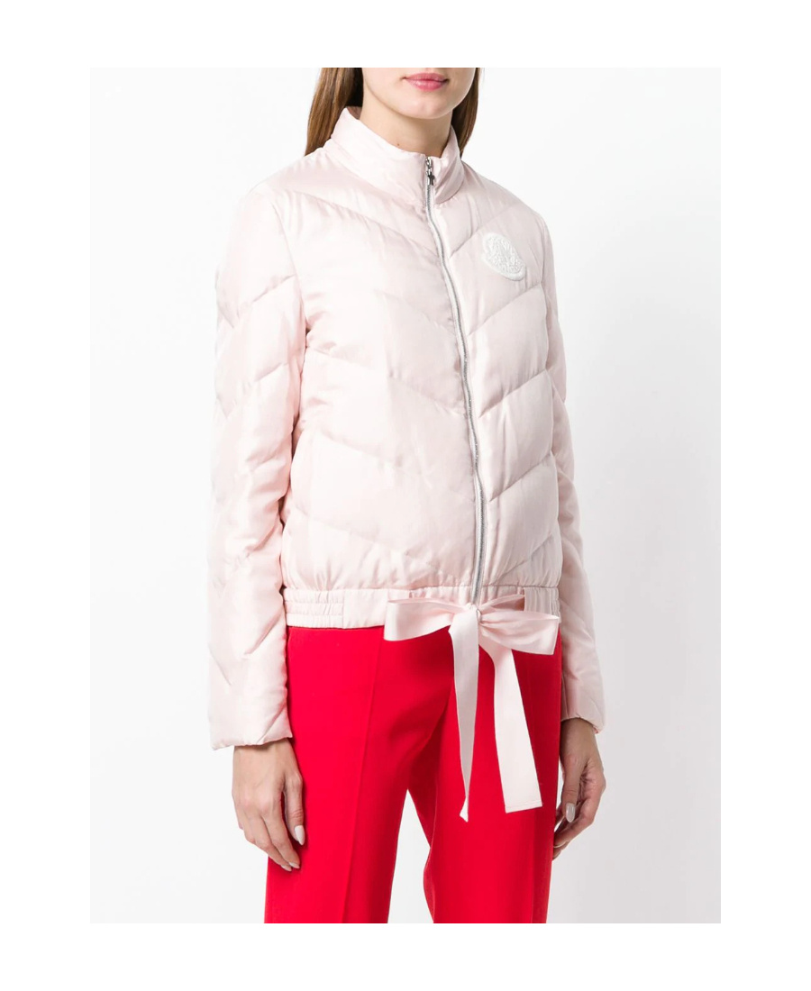 Moncler Lace Down Jacket In Pink