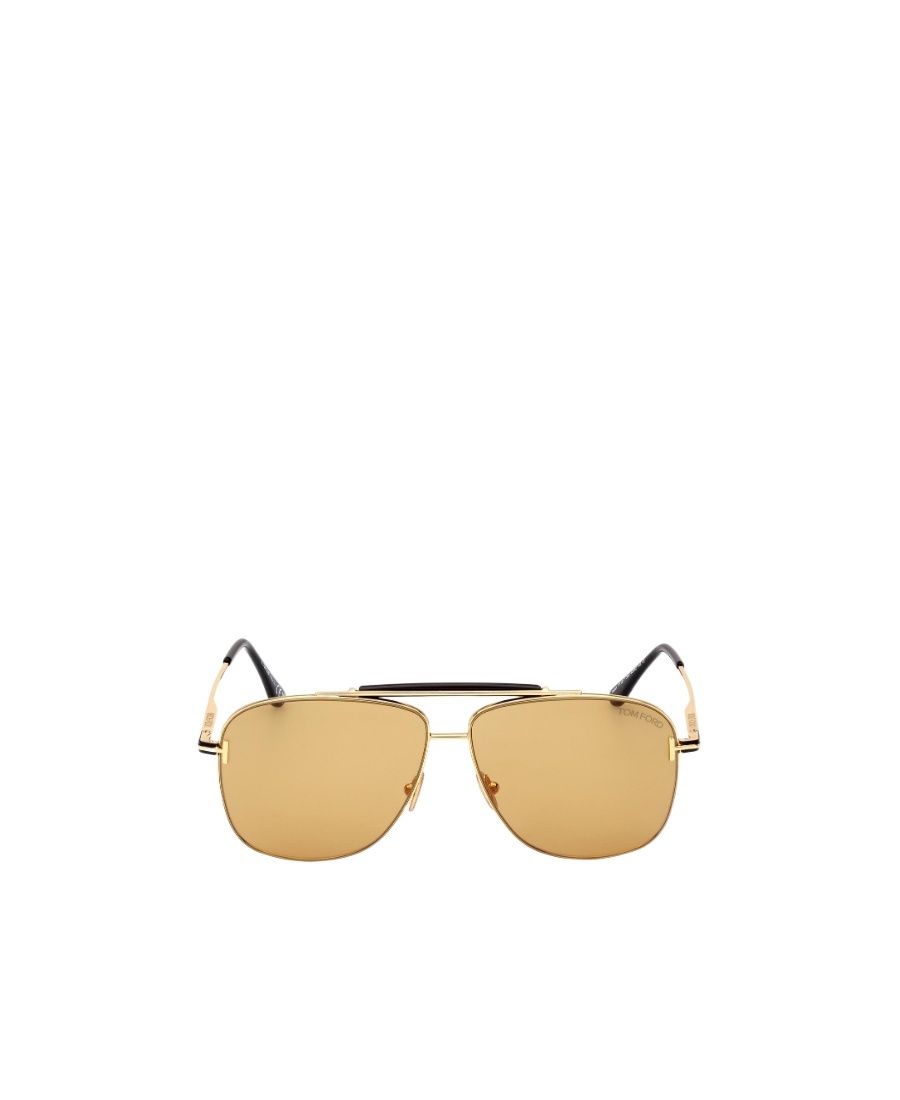 Tom Ford Logo Sunglasses In Yellow