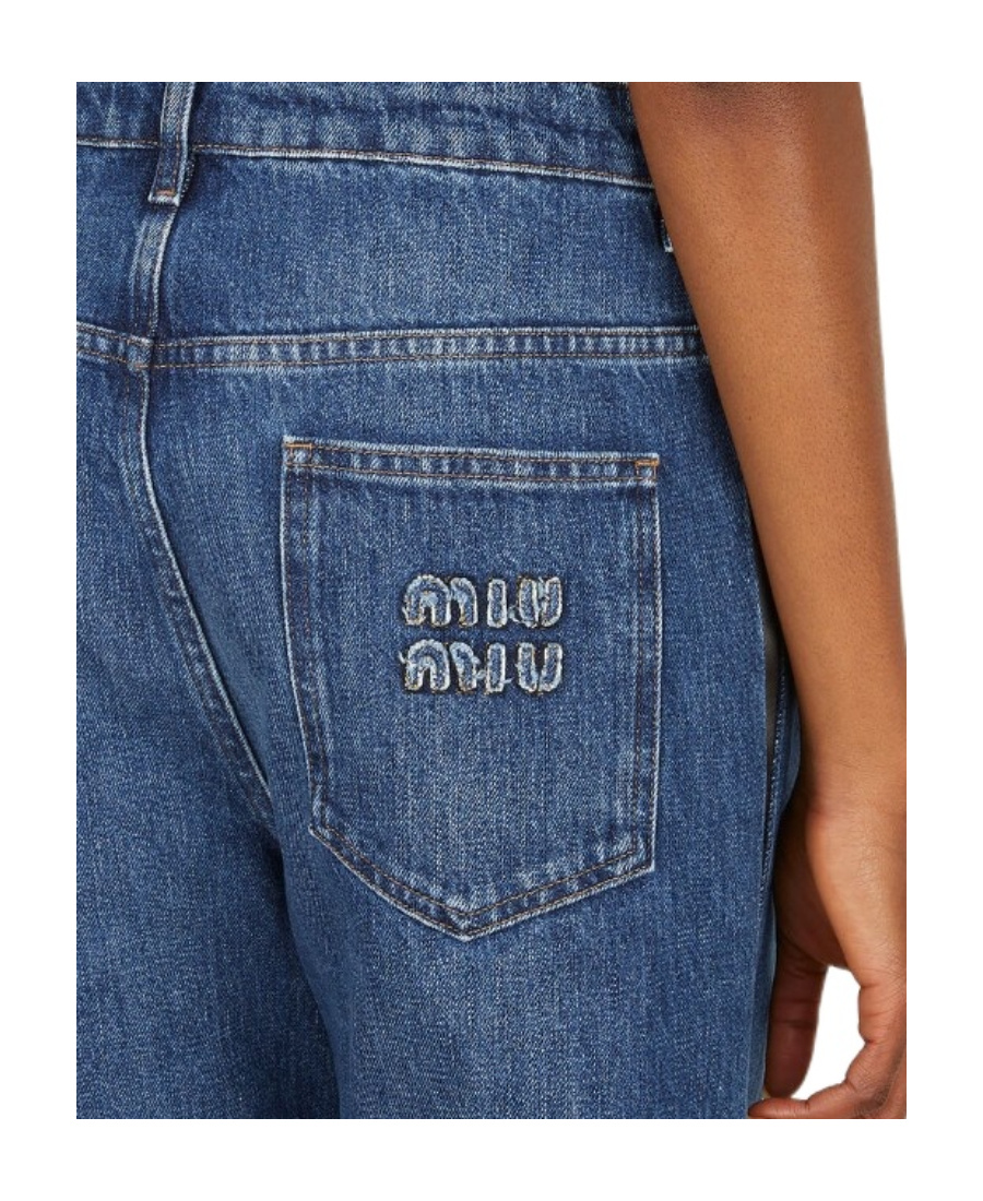 Miu Miu Straight Jeans In Blue
