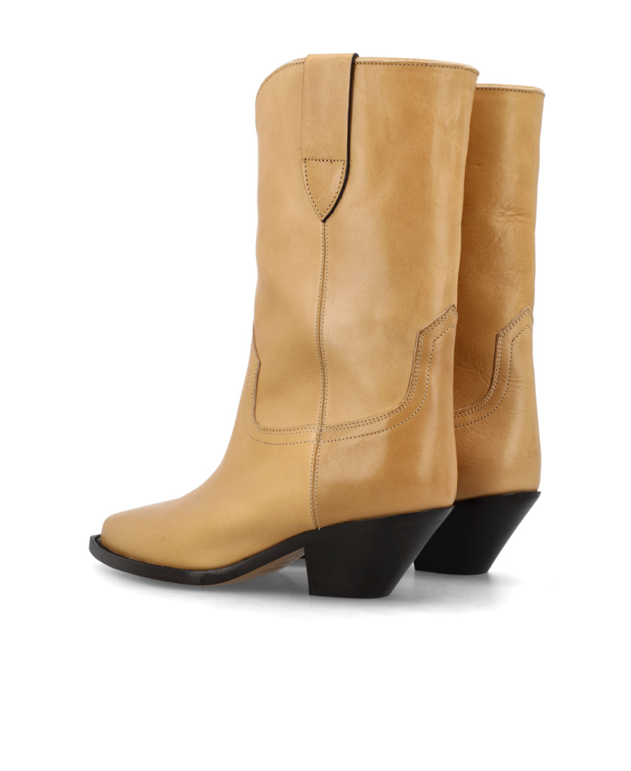 Isabel Marant Dahope Suede Cowboy Boots In Nude