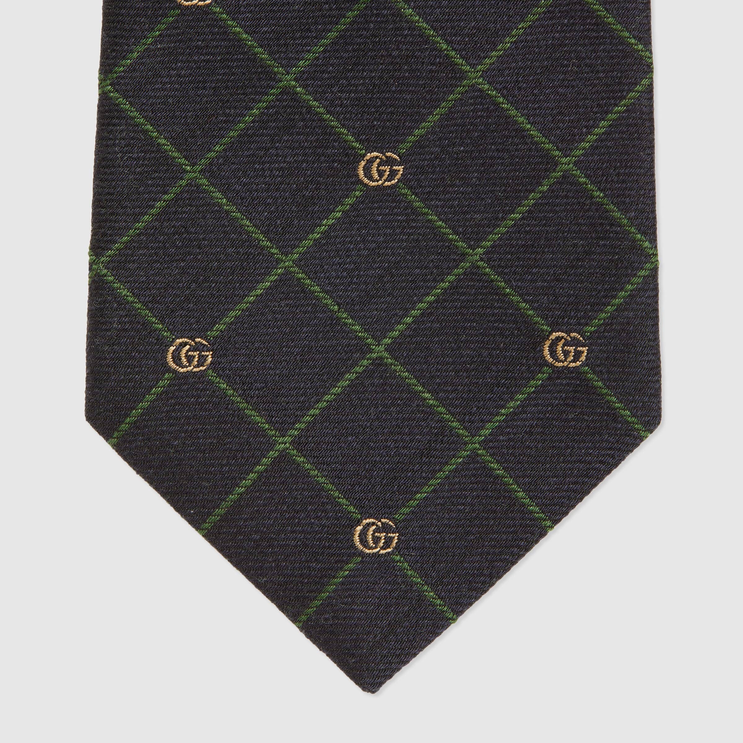 Gucci Interlocking G Tie In Black
