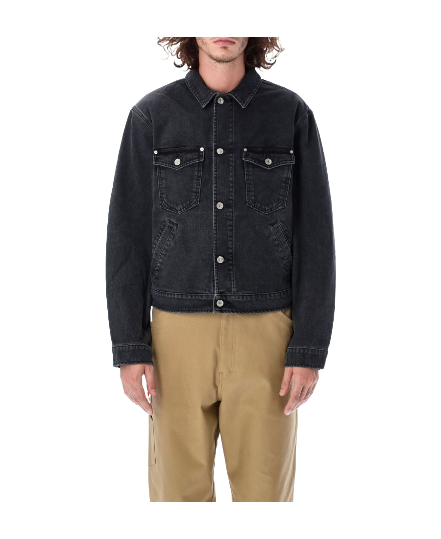 Kenzo Trucker Denim Jacket In Black
