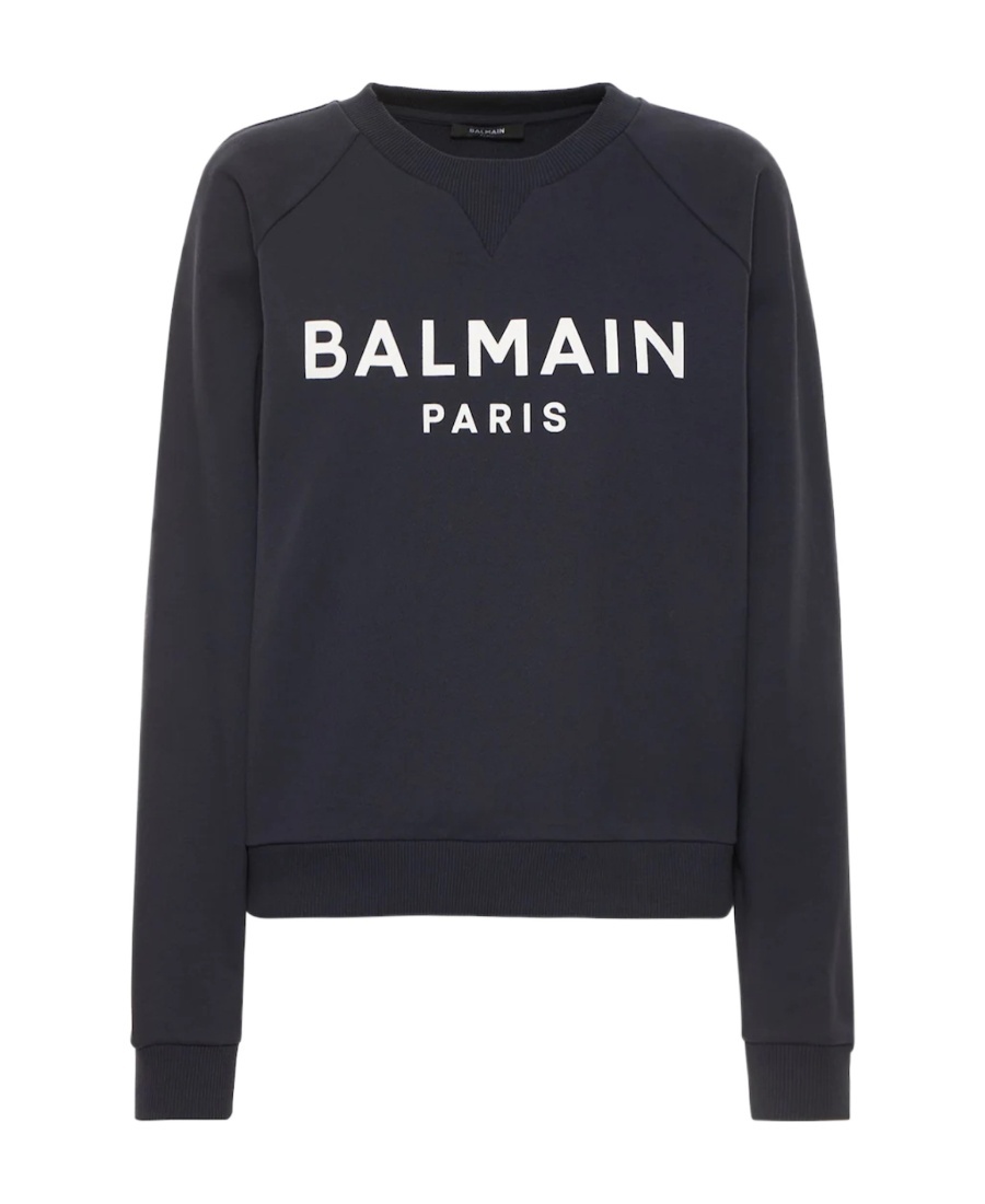 BALMAIN LOGO ROUND-NECKED SWEATER