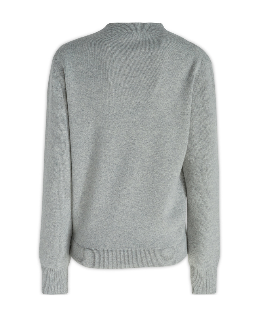 Fendi Luxurious Cashmere Blend Crew-neck Sweater In Gray