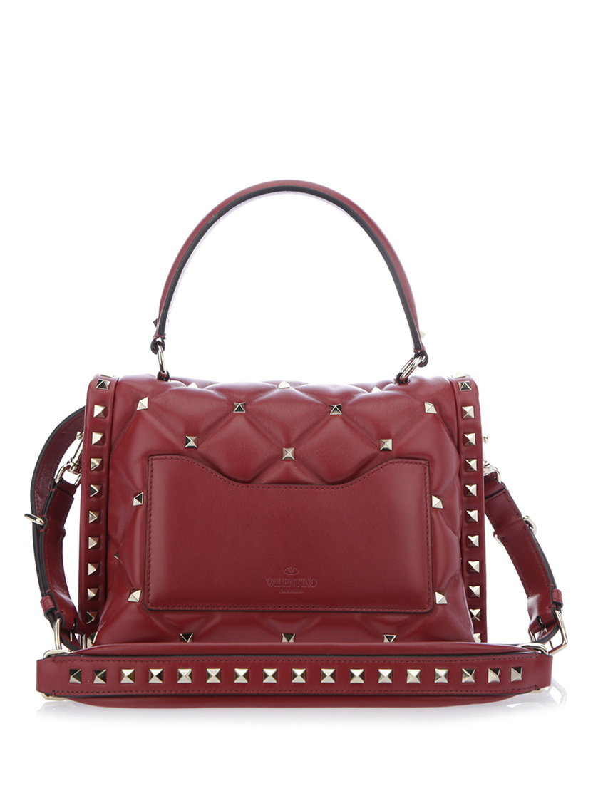 Valentino Candystud Tote Bag In Red