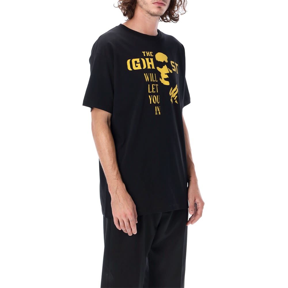Raf Simons Slogan-print Short-sleeved T-shirt In Black