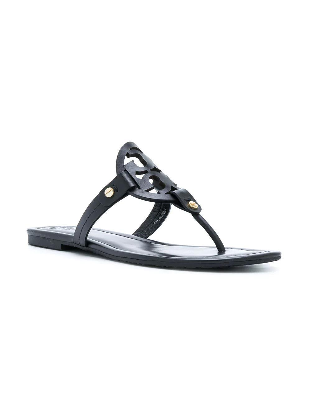 Tory Burch Miller Soft Sandal In Black