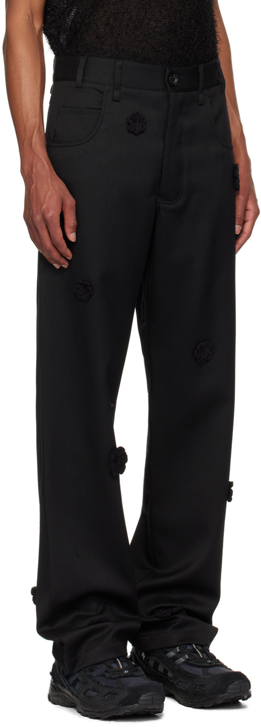 Song For The Mute Belt-loop Casual Pants In Black
