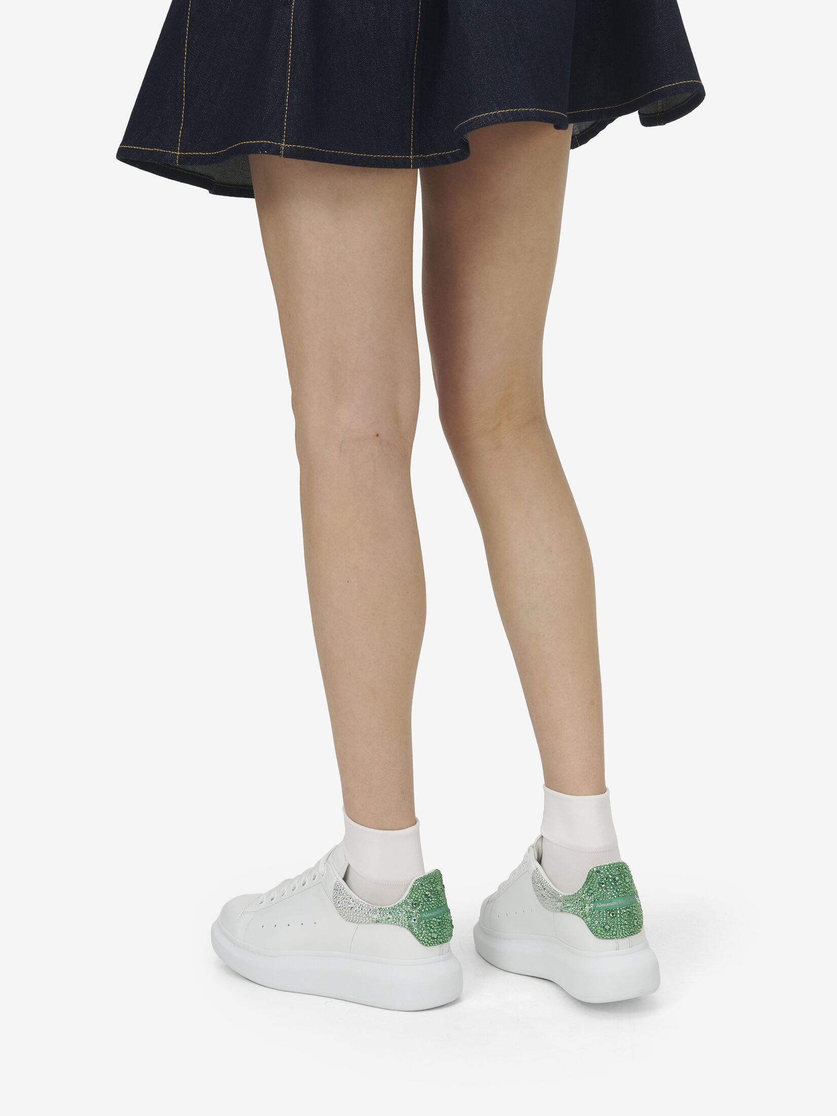 Alexander Mcqueen Leather Oversized Sneakers In White