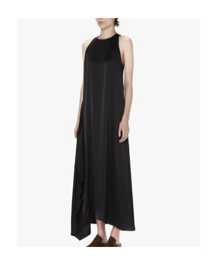 Jw Anderson Asymmetrisches Midikleid In Black