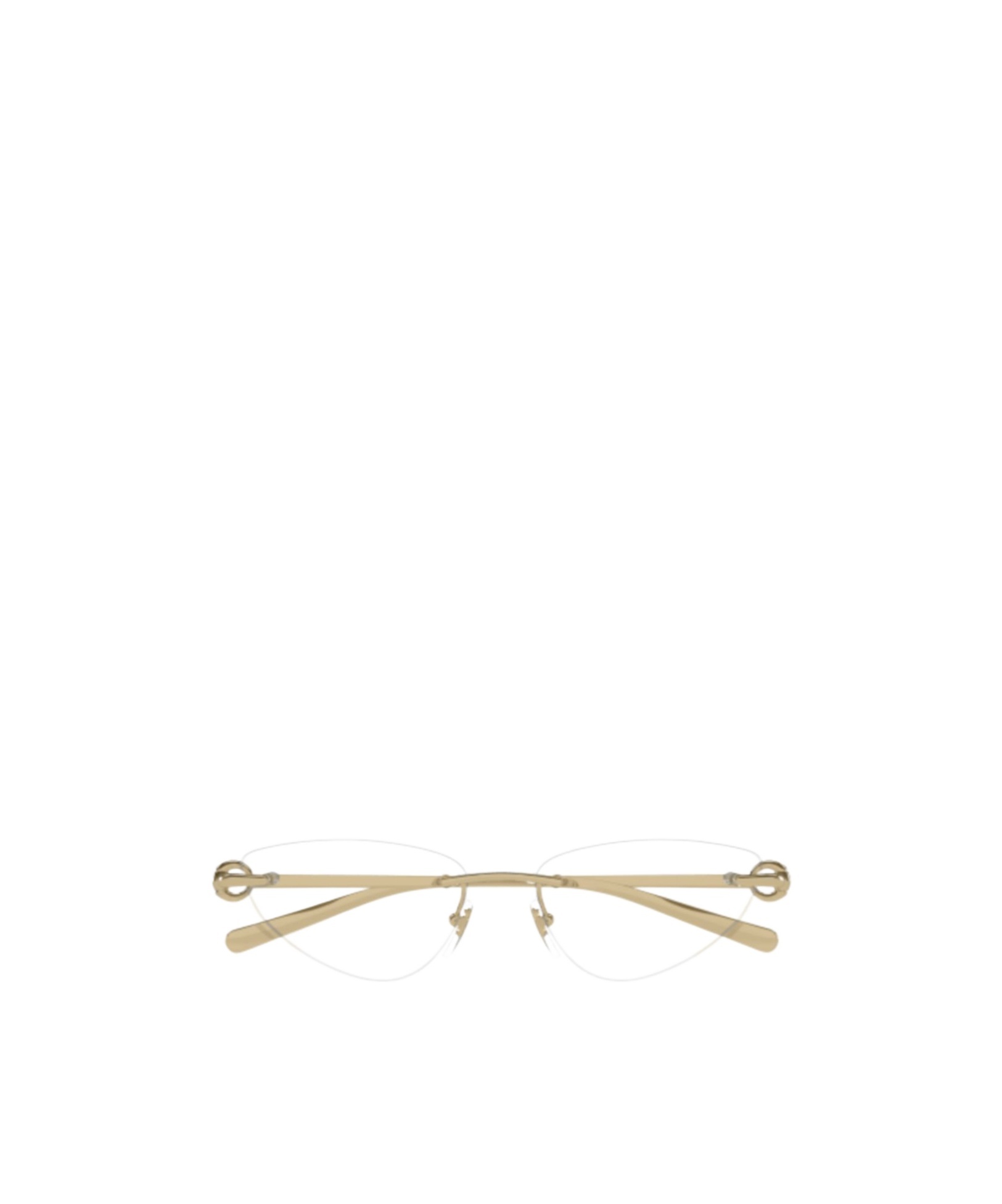 Gucci Gg1702o Linea Horsebit 002 Gold Trasparent Glasses In Gold