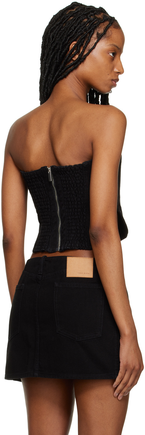 Magda Butrym Rear Zipper Wipes The Chest In Black