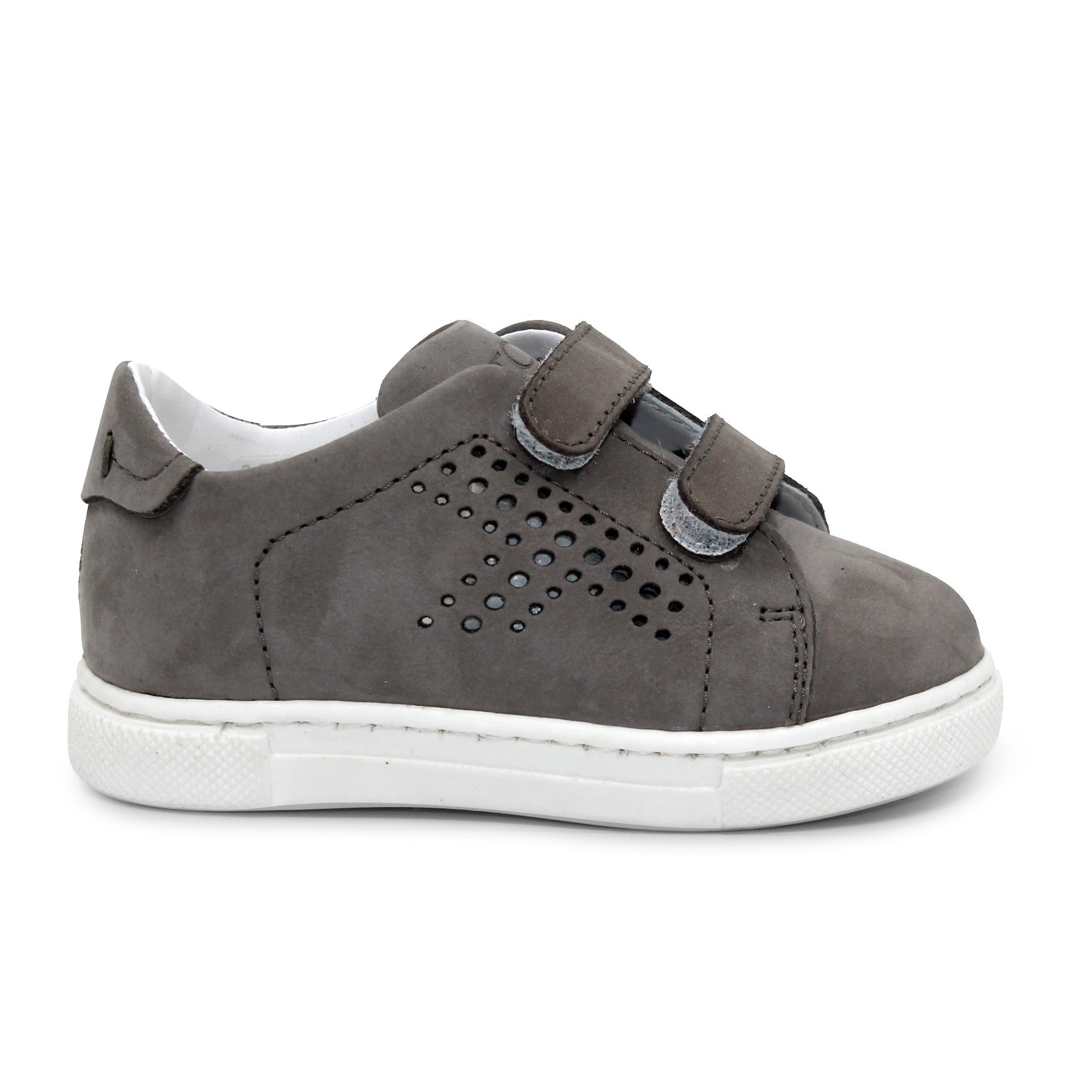 Tod's Tod S Bambino Sneakers Grigia In Pelle Scamosciata In Gray