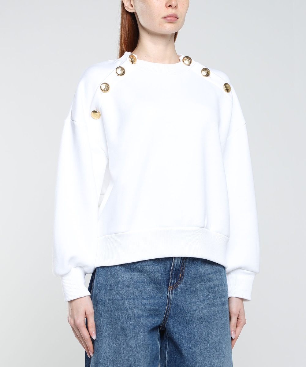 Alexander Mcqueen Long-sleeved Ribbed Sweater In White