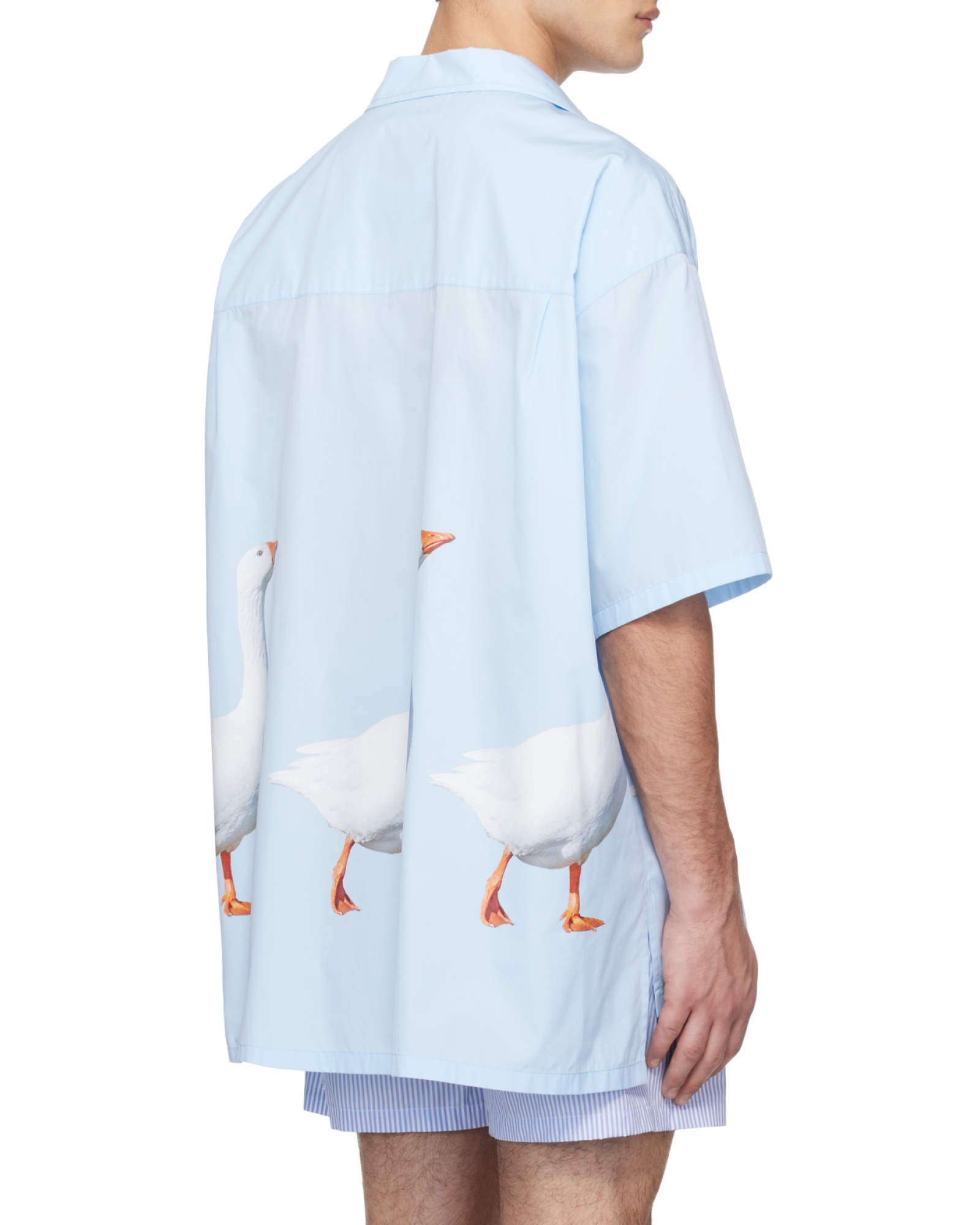 Moschino Short-sleeved Shirt In Blue