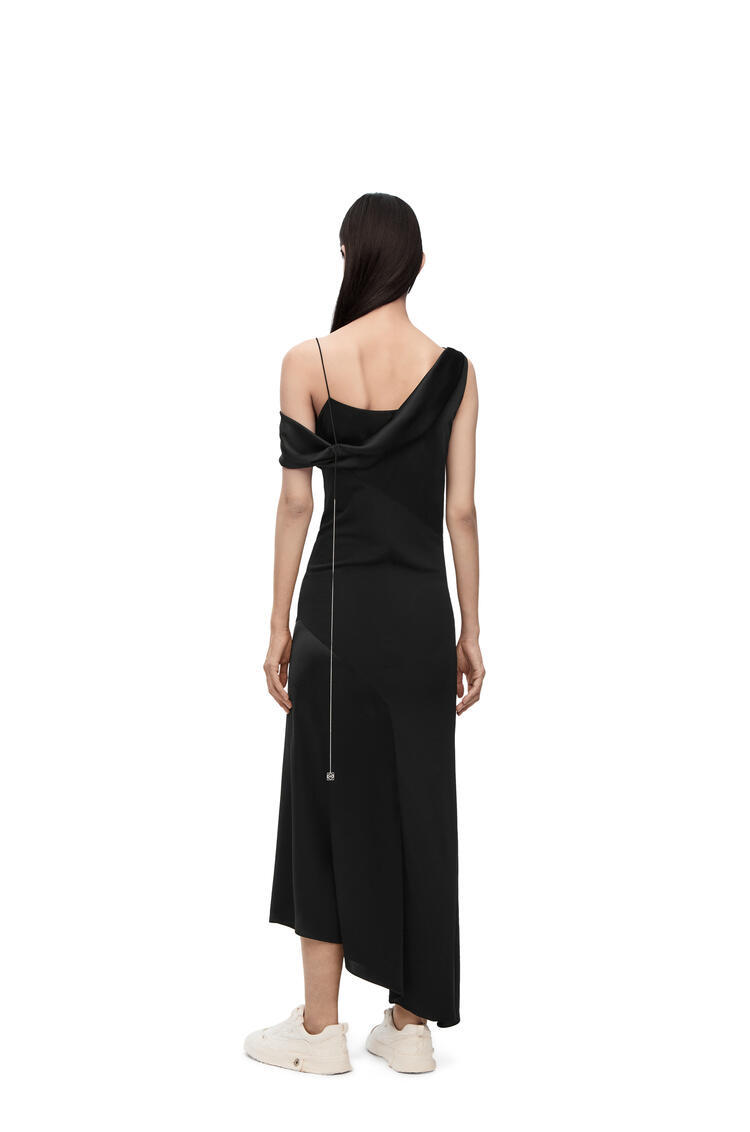 Loewe Asymmetrical Pendant Dress In Black