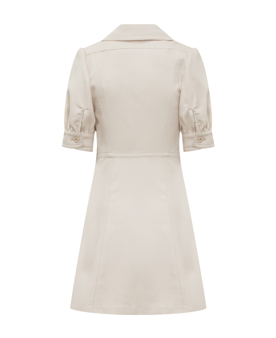 See By Chloé V-neck Minidress In Nude