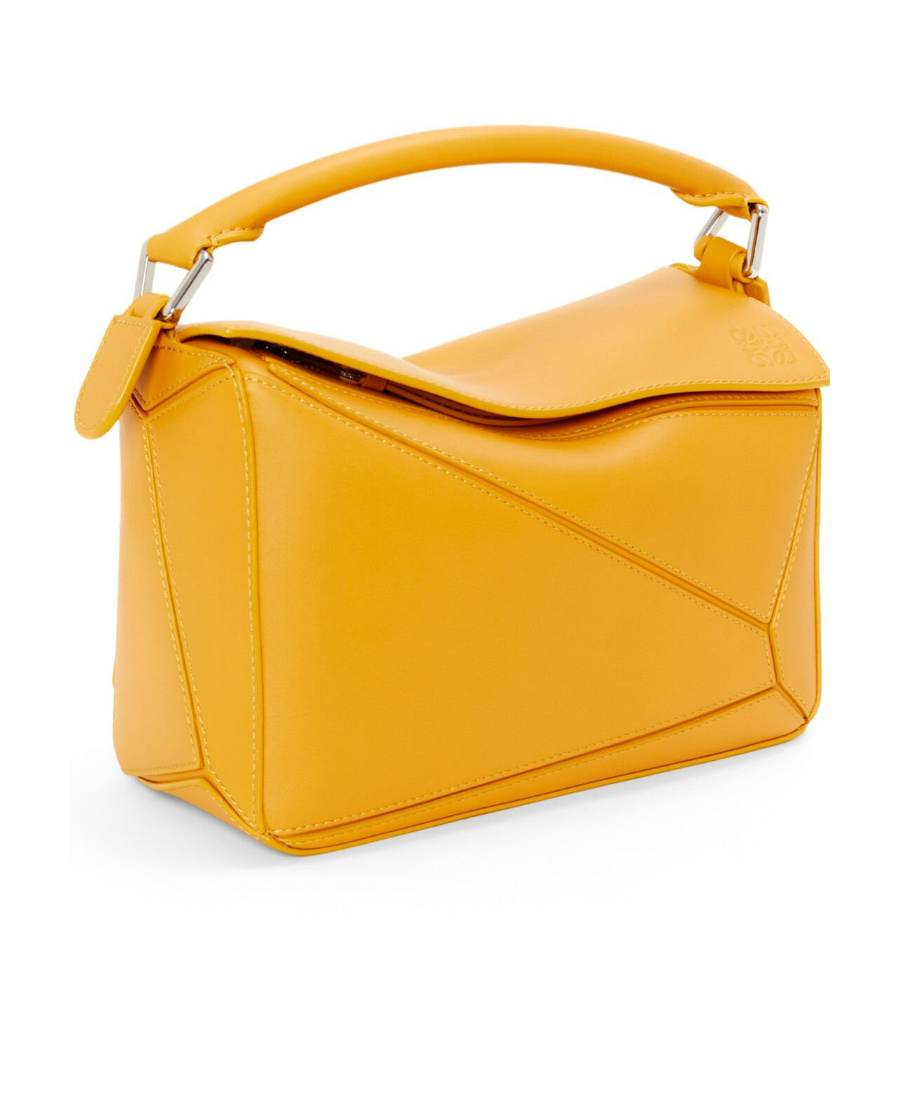 Loewe Small Puzzle Tote Bag In Yellow