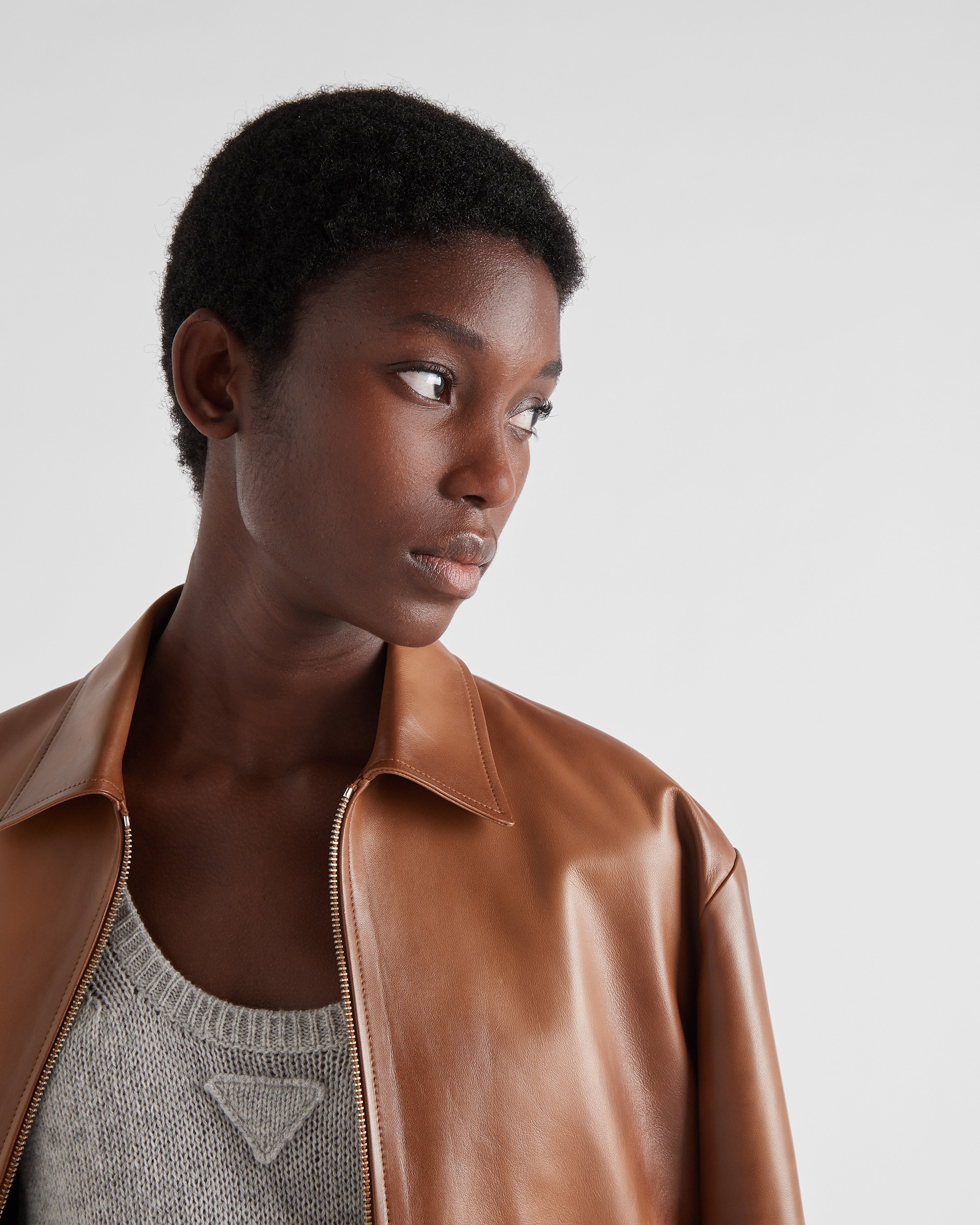 PRADA NAPPA LEATHER JACKET