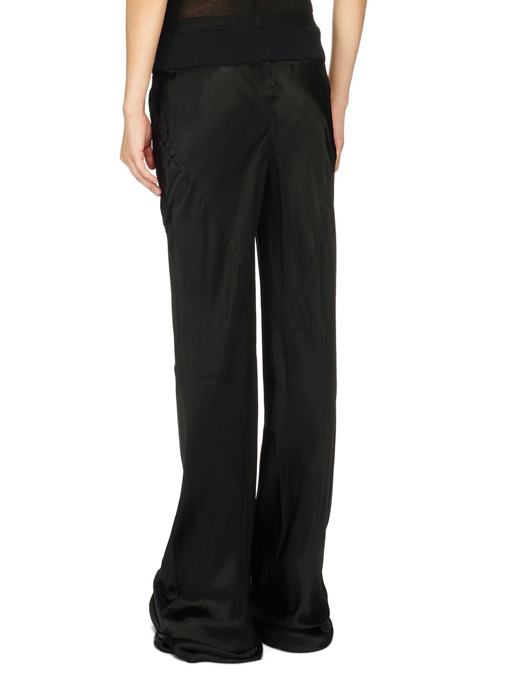 Rick Owens Flared Leg Trousers In Black
